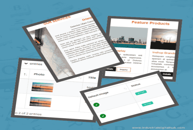 Industrial Digital Hub – Digital Portfolio for Projects & Events