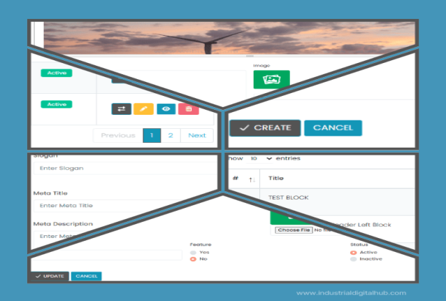 Industrial Digital Hub – CMS for Easy Content Updates